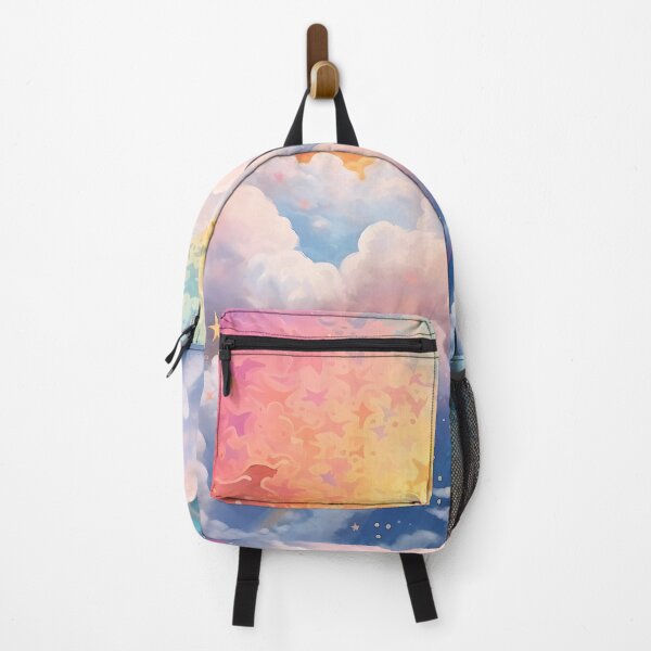 Item preview, Rainbow starry sky with fluffy comfy clouds designed and sold by SweetWhiskers.