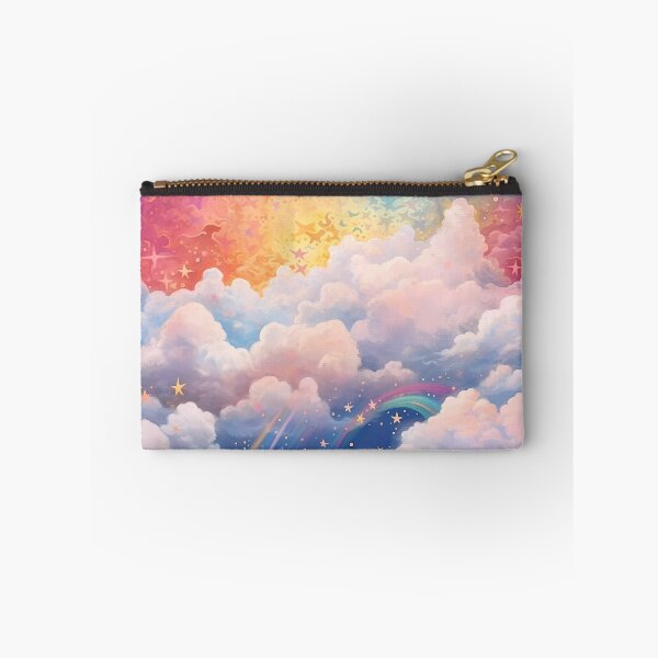 Item preview, Rainbow starry sky with fluffy comfy clouds designed and sold by SweetWhiskers.