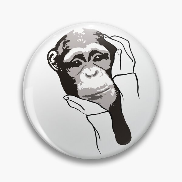Item preview, Cute monkey in hands designed and sold by MoSaid.