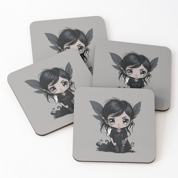 Item preview, Dark Adorable Big Eyed Little Fairy Pixie - Dark Colors designed and sold by TGAL2.