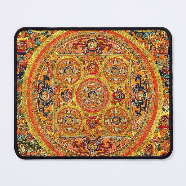 Item preview, Mandala 141 Buddhist Mandala Five Circles designed and sold by GuyBlank.