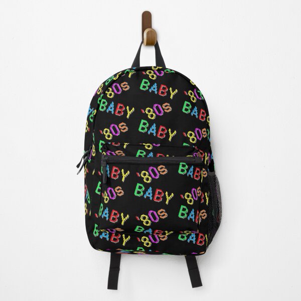Item preview, '80s Baby. Colorful Retro Design. (Black Background) designed and sold by ArtByLM.