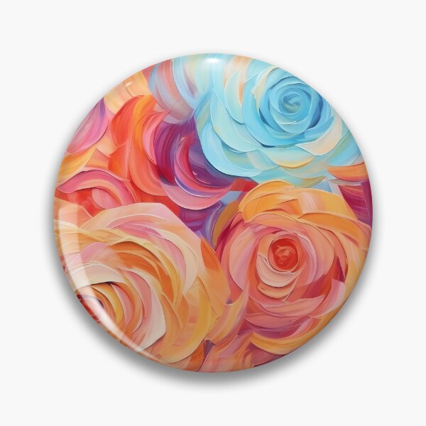 Item preview, Multicolor rose garden painting designed and sold by SweetWhiskers.