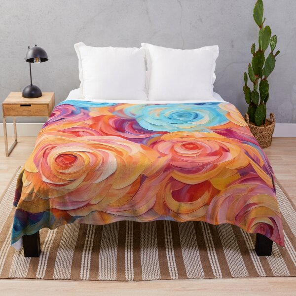 Item preview, Multicolor rose garden painting designed and sold by SweetWhiskers.