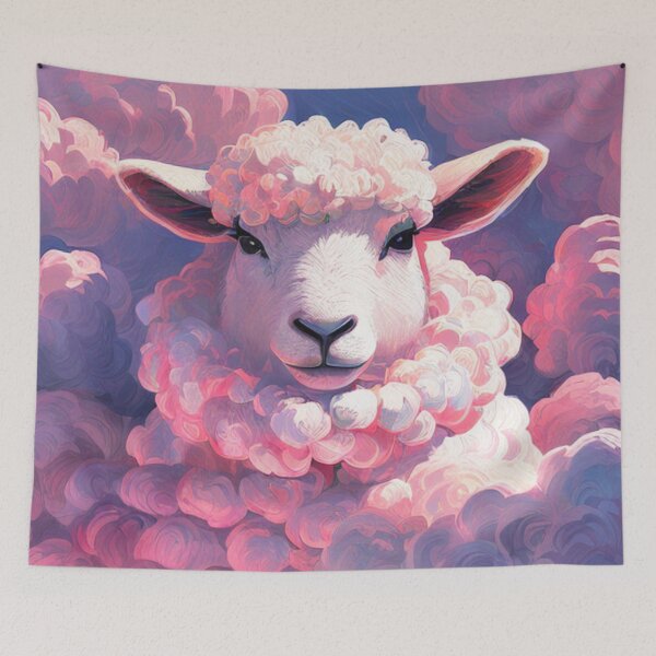 Item preview, Pink clouds of wool designed and sold by notavabird.