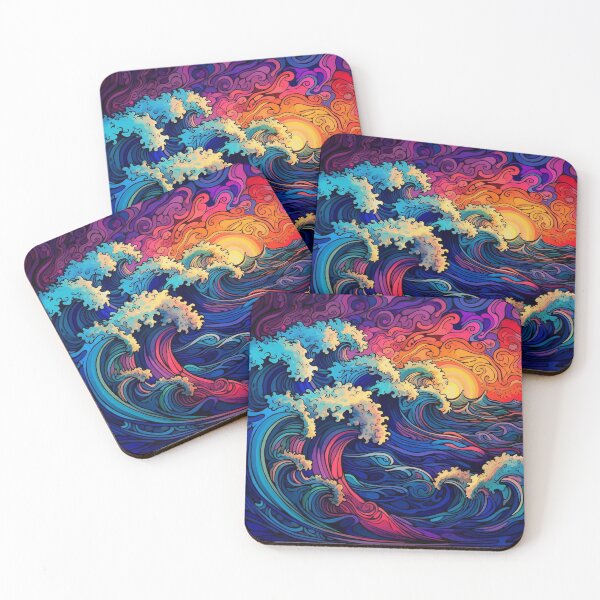 Item preview, Abstract Ocean Waves Pattern designed and sold by Desfix.