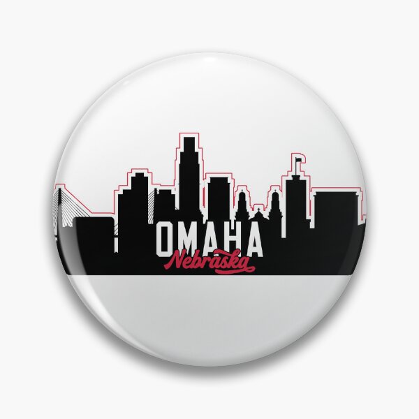 Item preview, Omaha Nebraska Solid Skyline Sticker, Apparel, etc. designed and sold by Bryce Reichardt.