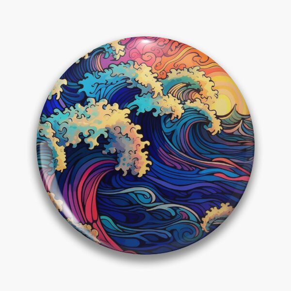 Item preview, Abstract Ocean Waves Pattern designed and sold by Desfix.