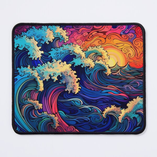 Item preview, Abstract Ocean Waves Pattern designed and sold by Desfix.