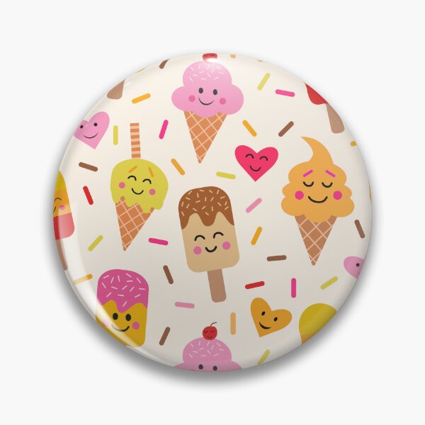 Item preview, Cute Kawaii Funny Ice Cream and Popsicles  designed and sold by Yasminepatterns .