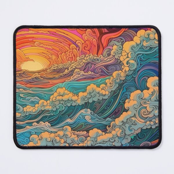 Item preview, Abstract Ocean Waves Pattern designed and sold by Desfix.