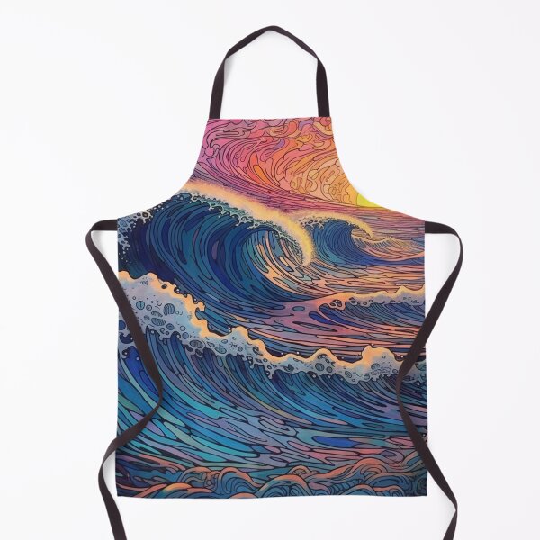 Item preview, Abstract Ocean Waves Pattern designed and sold by Desfix.