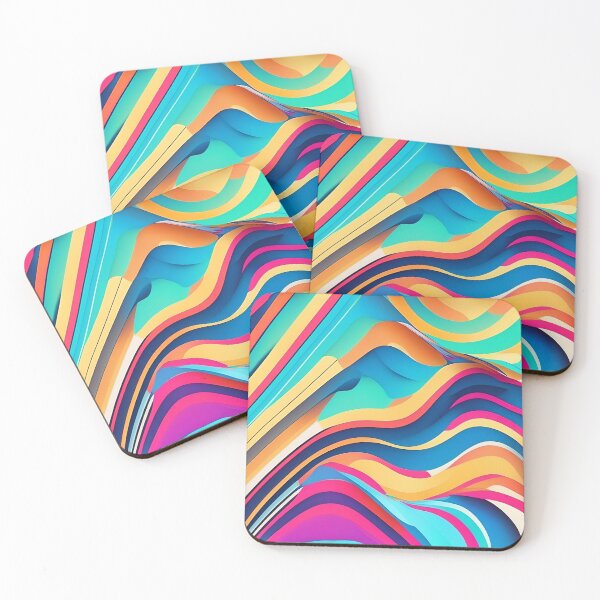 Item preview, Vibrant Summer (wavey) - Premium Phone Case/ Pillow / Notebook designed and sold by AstralArcade.