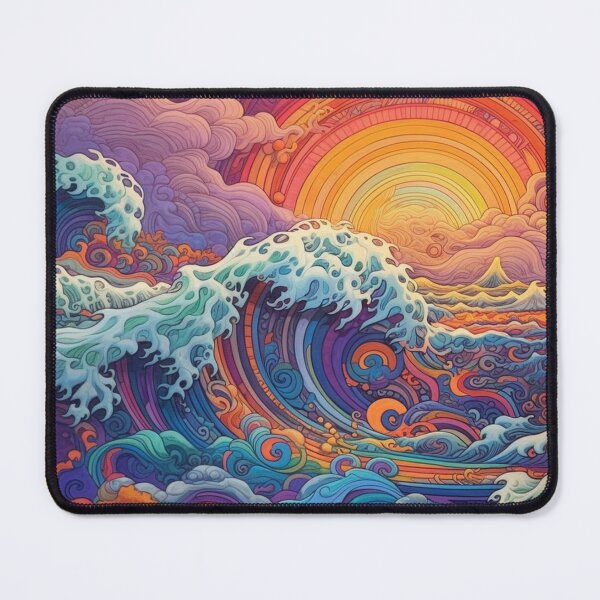 Item preview, Abstract Ocean Waves Pattern designed and sold by Desfix.