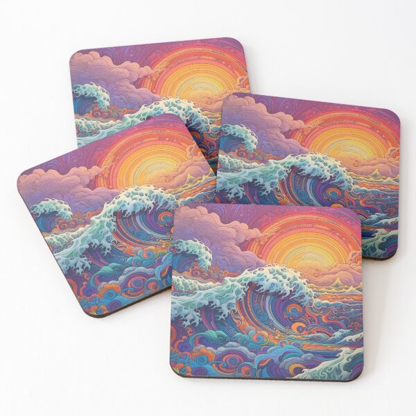 Item preview, Abstract Ocean Waves Pattern designed and sold by Desfix.