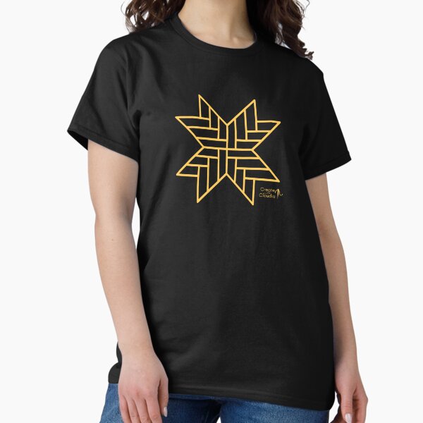Diagonal Braids Quilt Block Classic T-Shirt