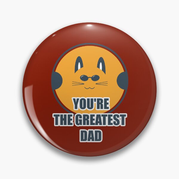 Item preview, LOGO BIG CAT WITH GLASSES YOU'RE THE GREATEST DAD designed and sold by csalvati77.