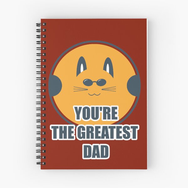 Item preview, LOGO BIG CAT WITH GLASSES YOU'RE THE GREATEST DAD designed and sold by csalvati77.