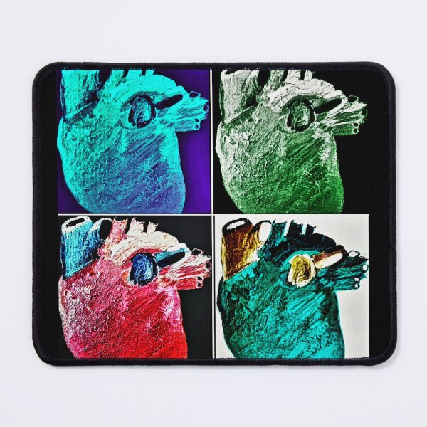 Item preview, Human Heart Anatomy Pop Art designed and sold by itsonlyarsenic.