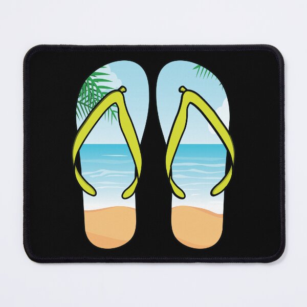Item preview, Summer sandals with beach scene  designed and sold by Donutlovers.
