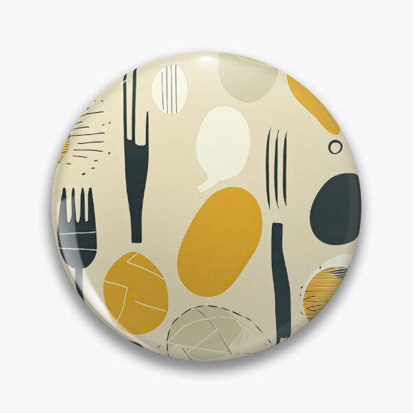 Item preview, Simple Kitchen Utensils Spoons and Forks Abstract Pattern designed and sold by Wonder Of Light.