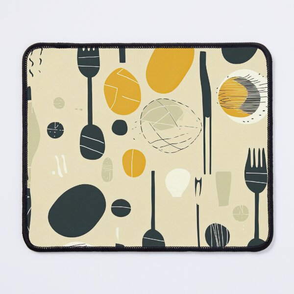 Item preview, Simple Kitchen Utensils Spoons and Forks Abstract Pattern designed and sold by Wonder Of Light.