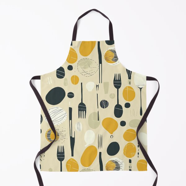 Item preview, Simple Kitchen Utensils Spoons and Forks Abstract Pattern designed and sold by Wonder Of Light.