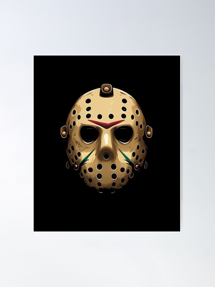 Friday the 13th Jason Vorhees Hockey Mask Sticker for Sale by King Moon