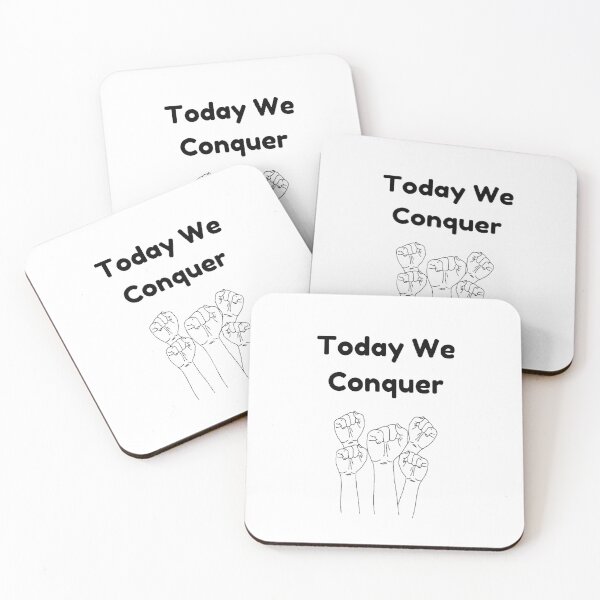 Item preview, Today We Conquer - Motivational Quote designed and sold by Designspot2020.