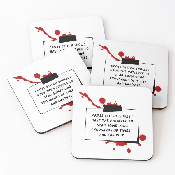 Item preview, Cross stitch and crime shows - embroidery humour  designed and sold by littlethistle.