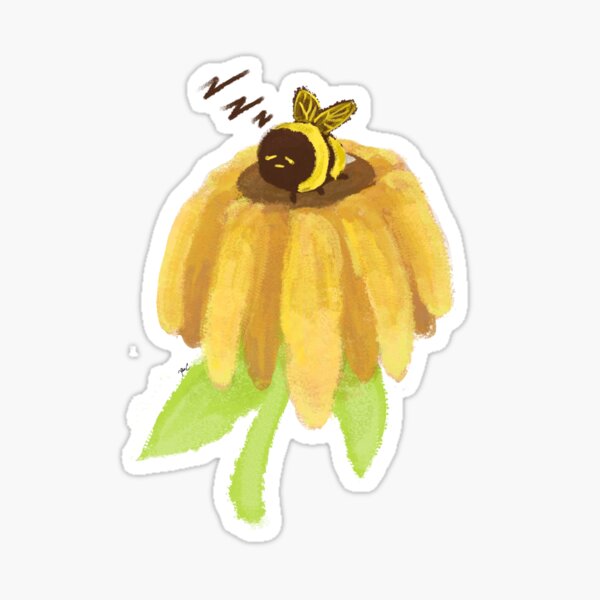 Abeille endormie Sticker
