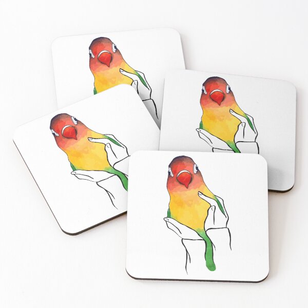 Item preview, Cute lovebird in hands designed and sold by MoSaid.