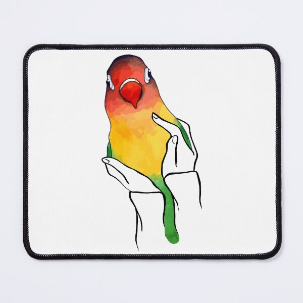 Artikelvorschau, Niedlicher Lovebird in Händen entworfen und verkauft von MoSaid.