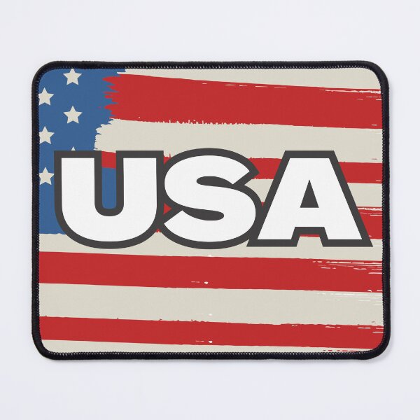 Item preview, USA Flag Square Red White Blue Square designed and sold by Sunshine-Dreams.