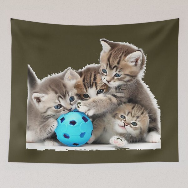 Item preview, kitty Little cats kitten Cats playing designed and sold by GLORY-LIFE.