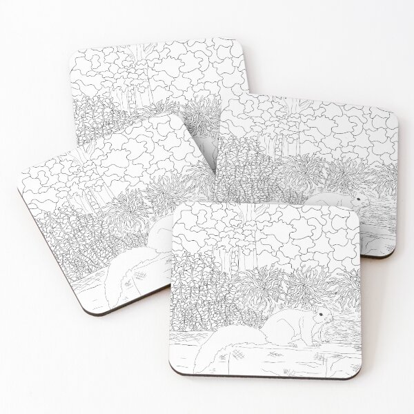 Item preview, Squirrel Line-Work designed and sold by sarahsshop-.