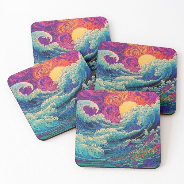 Item preview, Abstract Ocean Waves Pattern designed and sold by Desfix.