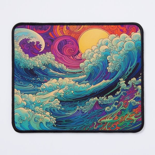 Item preview, Abstract Ocean Waves Pattern designed and sold by Desfix.