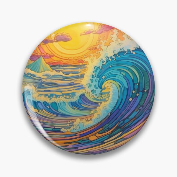 Item preview, Abstract Ocean Waves Pattern designed and sold by Desfix.