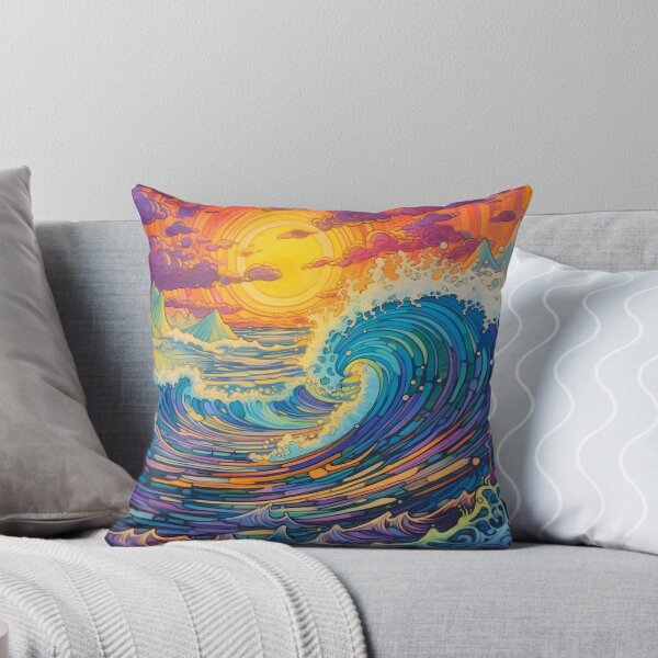 Item preview, Abstract Ocean Waves Pattern designed and sold by Desfix.
