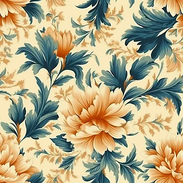 Artwork thumbnail, Delicate Vintage Floral Pattern by RoverB