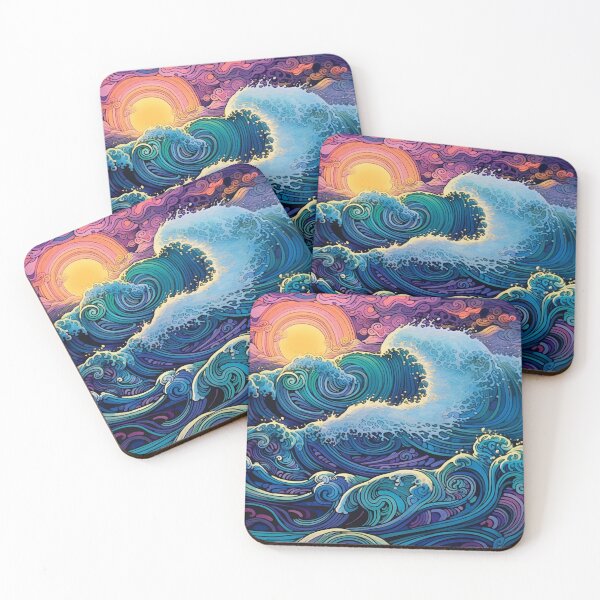 Item preview, Abstract Ocean Waves Pattern designed and sold by Desfix.