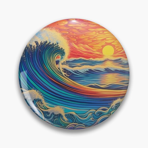 Item preview, Abstract Ocean Waves Pattern designed and sold by Desfix.
