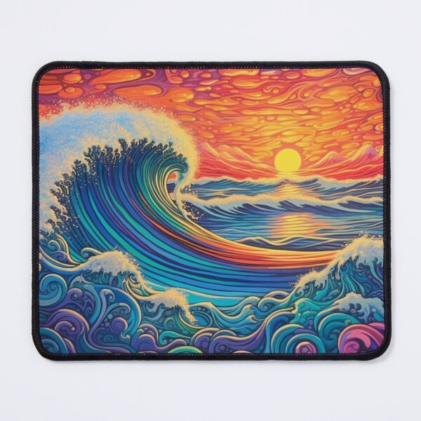 Item preview, Abstract Ocean Waves Pattern designed and sold by Desfix.