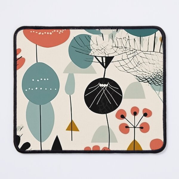 Item preview, Colorful Plants and Flowers Abstract Floral Pattern designed and sold by Wonder Of Light.