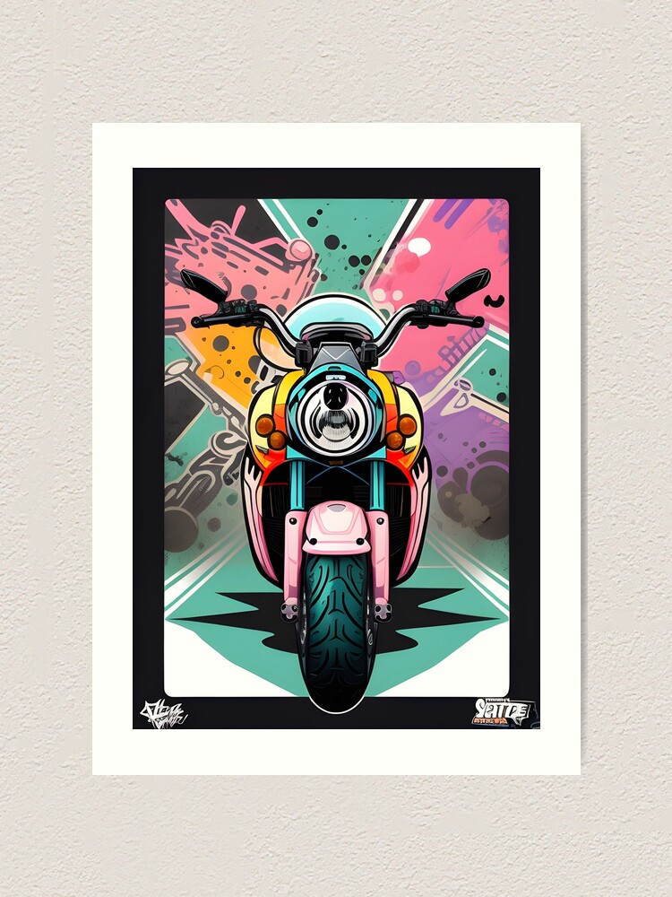 Motorbike discount graffiti art