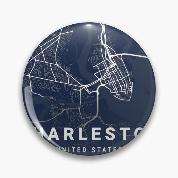 Item preview, Blueprint City Map of Charleston United States designed and sold by More than Myriad.