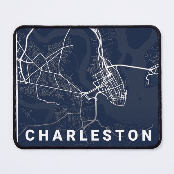 Item preview, Blueprint City Map of Charleston United States designed and sold by More than Myriad.