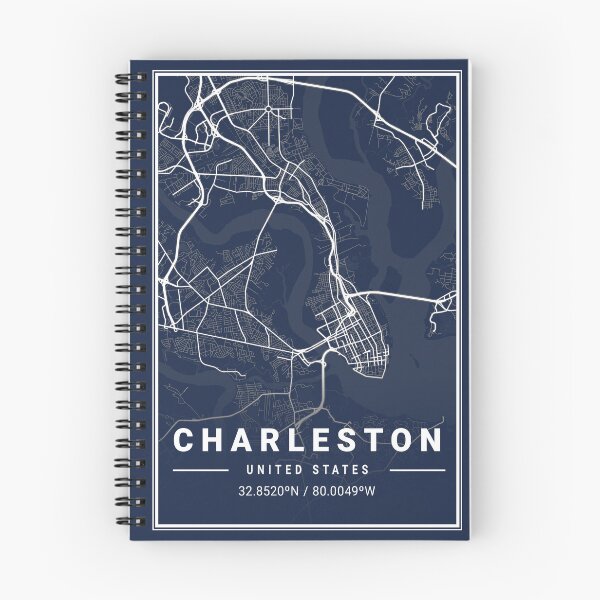 Item preview, Blueprint City Map of Charleston United States designed and sold by More than Myriad.