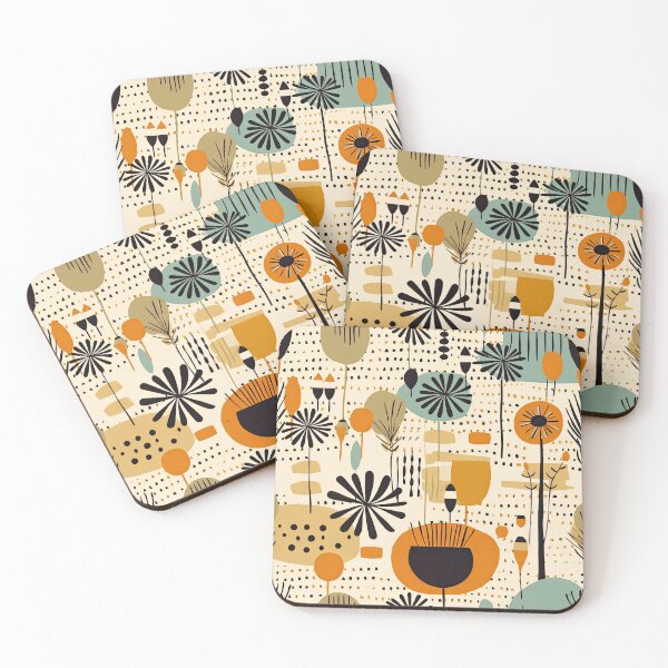 Item preview, Colorful Plants and Flowers Abstract Floral Pattern designed and sold by Wonder Of Light.